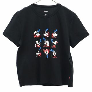 リーバイス(Levi's)のリーバイス ミッキーアンドフレンズコラボ グーフィー 半袖 Tシャツ S ブラック Levi's Disney MICKEY レディース(Tシャツ(半袖/袖なし))