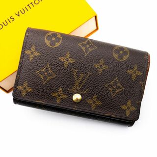 ルイヴィトン(LOUIS VUITTON)の★美品★ ヴィトン 折り財布 モノグラム ポルトモネビエ トレゾール L字(財布)