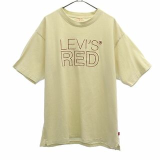 リーバイスレッド 刺繍 半袖 Tシャツ S ベージュ Levi's RED メンズ(Tシャツ/カットソー(半袖/袖なし))