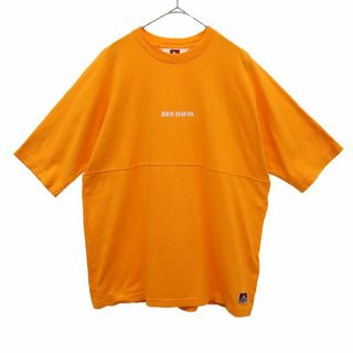 ベンデイビス プリント 半袖 Tシャツ M オレンジ BEN DAVIS メンズ