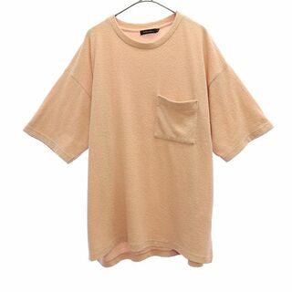 ニコアンド 半袖 Tシャツ 4 ピンク niko and... ポケT メンズ