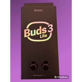 シャオミ(Xiaomi)のワイヤレスイヤホン　高音質　Redmi buds3Lite 未開封　半額以下(ストラップ/イヤホンジャック)