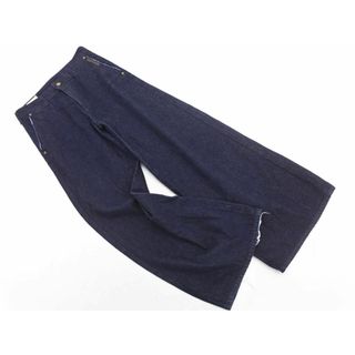 エドウィン(EDWIN)のSOMETHING サムシング エドウィン JUEMI ジュエミ 別注 SOPHIA TROUSER WIDE ダメージ加工 ワイド デニムパンツ sizeM/紺 ■■ レディース(デニム/ジーンズ)