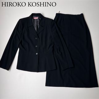 HIROKO BIS - 美品　HIROKO BIS ヒロコビス　ブラックフォーマル　スカートスーツ