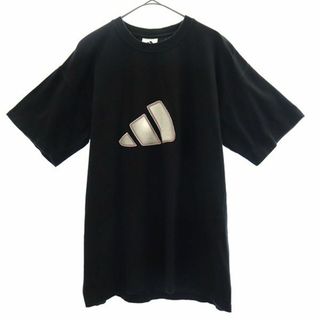 アディダス(adidas)のアディダス プリント 半袖 Tシャツ M ブラック adidas メンズ(Tシャツ/カットソー(半袖/袖なし))