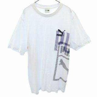 プーマ(PUMA)のプーマ プリント 半袖 Tシャツ L ホワイト PUMA メンズ(Tシャツ/カットソー(半袖/袖なし))