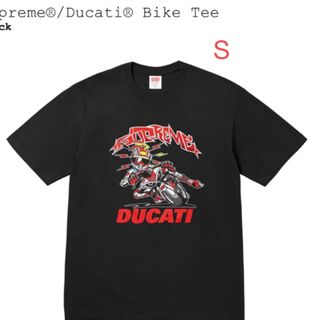 シュプリーム(Supreme)のSupreme Ducati Bike Tee ブラック　黒　S(Tシャツ/カットソー(半袖/袖なし))