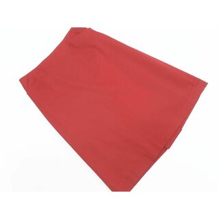 アナイ(ANAYI)のANAYI アナイ タック Aライン 台形 スカート sizeM/赤 ■■ レディース(ひざ丈スカート)