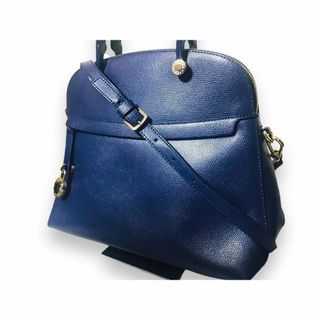 フルラ(Furla)の美品 フルラ バック ショルダ FURLA 2way パイパー  ブルー ハンド(ショルダーバッグ)