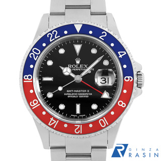 ロレックス(ROLEX)のロレックス GMTマスターII 16710 ブラック D番 メンズ 中古 腕時計(腕時計(アナログ))