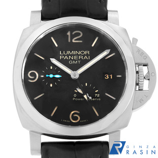 パネライ(PANERAI)のパネライ ルミノール 1950 3デイズ GMT パワーリザーブ オートマティック アッチャイオ PAM01321 X番 メンズ 中古 腕時計(腕時計(アナログ))