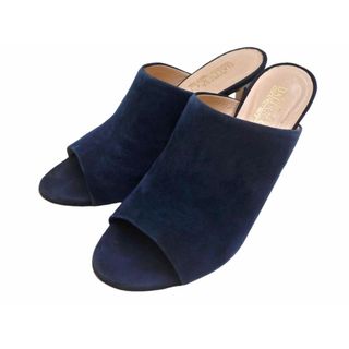 REBECCA BALDUCCI レベッカバルドゥッチ スウェード ミュール サンダル size38（24.0cm位）/紺 ■◆ レディース(サンダル)