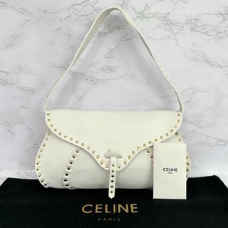 セリーヌ(celine)のセリーヌ CELINE ハンドバッグ スタッズ レザー ホワイト(ハンドバッグ)