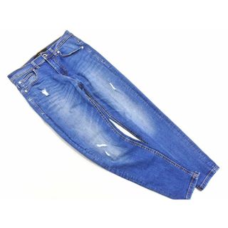 ザラ(ZARA)のZARA ザラ ダメージ加工 ストレッチ スキニー デニムパンツ size38/ブルー ■■ レディース(デニム/ジーンズ)