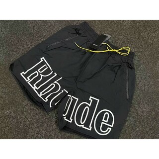 RHUDE ルード  ロゴ ショートパンツ  Sサイズ  ブラック(ショートパンツ)