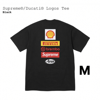 シュプリーム(Supreme)のSupreme x Ducati Logos Tee "Black"(Tシャツ(半袖/袖なし))