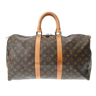 ルイヴィトン(LOUIS VUITTON)のルイヴィトン モノグラム キーポル 45 ボストンバッグ ブラウン(ボストンバッグ)