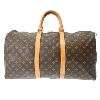 ルイヴィトン(LOUIS VUITTON)のルイヴィトン モノグラム キーポル 50 ボストンバッグ ブラウン(ボストンバッグ)