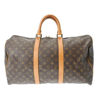 ルイヴィトン(LOUIS VUITTON)のルイヴィトン モノグラム キーポル 50 ボストンバッグ ブラウン(ボストンバッグ)