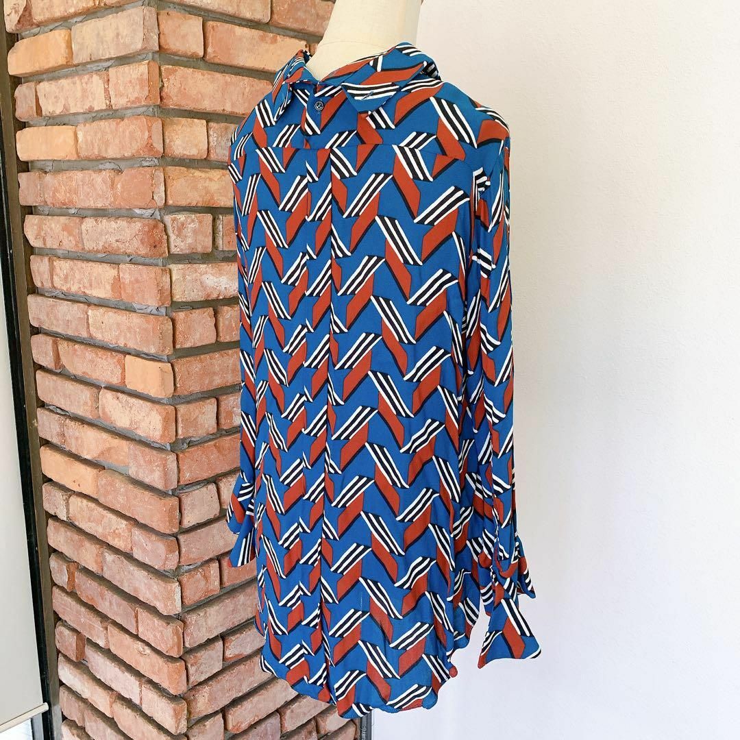 ZARA - 3331 未使用 ZARA セットアップ 上下 長袖 柄シャツ ZARA - 3331 未使用 ZARA セットアップ 上下 長袖 柄シャツ