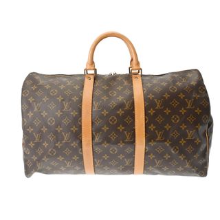 ルイヴィトン(LOUIS VUITTON)のルイヴィトン モノグラム キーポル 50 ボストンバッグ ブラウン(ボストンバッグ)