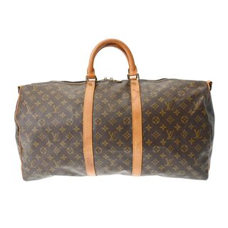 LOUIS VUITTON - ルイヴィトン モノグラム キーポル 55 ボストンバッグ ブラウン