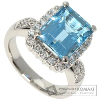 SELECT JEWELRY アクアマリン ダイヤモンド リング・指輪 PT900 レディース(リング(指輪))