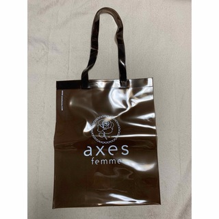 axes femme - 新品☆今季☆ アクシーズファムのノベルティクリアバッグ（ブラウン）