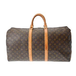 ルイヴィトン(LOUIS VUITTON)のルイヴィトン モノグラム キーポル 55 ボストンバッグ ブラウン(ボストンバッグ)