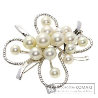 ミキモト(MIKIMOTO)のMIKIMOTO アコヤパール 真珠 ブローチ K14WG レディース(ブローチ/コサージュ)