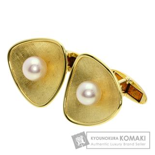 ミキモト(MIKIMOTO)のMIKIMOTO アコヤパール 真珠 カフス K18YG K14YG メンズ(カフリンクス)