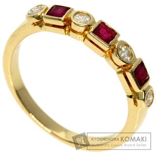 SELECT JEWELRY ルビー ダイヤモンド リング・指輪 K18YG レディース(リング(指輪))