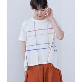 ビームスハート　カラフルステッチ プルオーバー レディース　Tシャツ