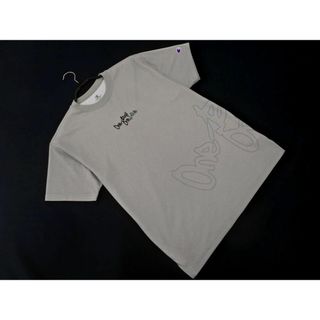 チャンピオン(Champion)のChampion チャンピオン ロゴ 刺繍 半袖 Tシャツ sizeM/グレー ■◆ メンズ(Tシャツ/カットソー(半袖/袖なし))