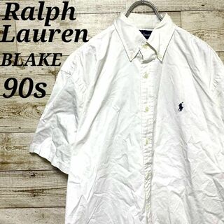 ラルフローレン(Ralph Lauren)の【w480】USA古着ラルフローレン90s刺繍ロゴ半袖シャツ無地トップスインナー(シャツ)