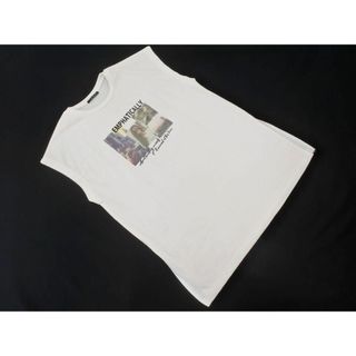 イング(INGNI)のINGNI イング プリント フレンチスリーブ Tシャツ sizeM/白 ■◆ レディース(Tシャツ(半袖/袖なし))