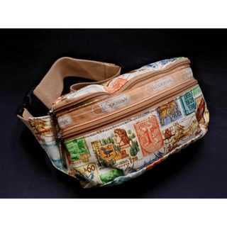 LeSportsac - レスポートサック 切手柄 ウエストポーチ バッグ アイボリー ■■ レディース