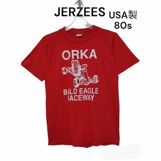 JERZEES - JERZEES　ジャージーズ　USA製　80s　Tシャツ　古着　半袖　ORKA