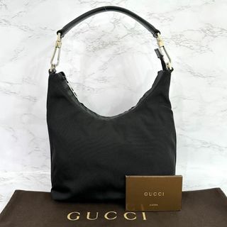 グッチ(Gucci)のグッチ GUCCI ワンショルダーバッグ ハンドバッグ ブラック ナイロン(ショルダーバッグ)