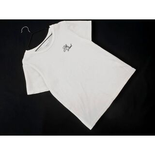 ジルスチュアート 刺繍 Tシャツ sizeF/白 ■◆ レディース