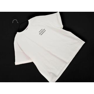 オペーク(OPAQUE)のOPAQUE オペーク プリント Tシャツ sizeM/白 ■◆ レディース(Tシャツ(半袖/袖なし))