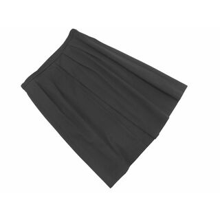 INED イネド タック スカート size11/黒 ■■ レディース
