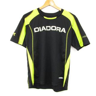 ディアドラ(DIADORA)のディアドラ ディアドライ 半袖Tシャツ ロゴプリント カットソー 吸水速乾 スポーツウエア レディース Sサイズ ブラック Diadora(Tシャツ(半袖/袖なし))