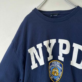 ビンテージ　古着　NYPD ニューヨーク　メンズ　プリント　半袖tシャツ(Tシャツ/カットソー(半袖/袖なし))