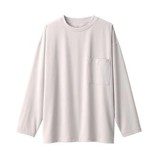 MUJI (無印良品) - ムジラボ 汚れが落ちやすい吸汗速乾クルーネック長袖Ｔシャツ