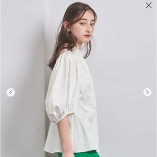 ユナイテッドアローズ(UNITED ARROWS)のUnited Arrows C サテン バルーンスリーブ ブラウス(シャツ/ブラウス(半袖/袖なし))