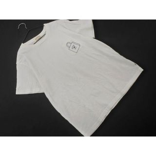 BEAMS BOY ビームスボーイ プリント Tシャツ size2/オフホワイト ■◆ レディース