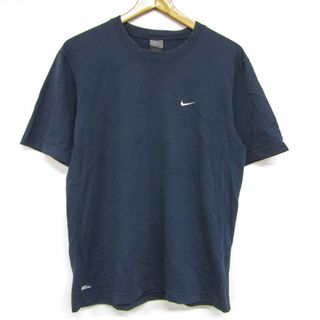 ナイキ(NIKE)のナイキ 半袖Tシャツ ワンポイントロゴ 無地 ドライフィット トップス メンズ Sサイズ ブラック NIKE(Tシャツ/カットソー(半袖/袖なし))