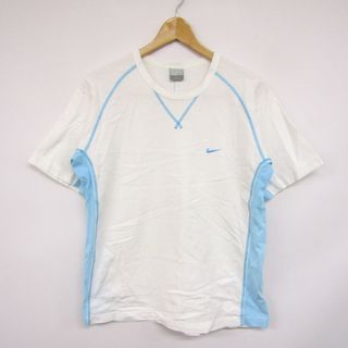 ナイキ(NIKE)のナイキ 半袖Tシャツ メッシュ コットン100% スポーツウェア トップス メンズ Mサイズ ホワイト NIKE(Tシャツ/カットソー(半袖/袖なし))