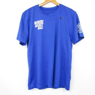 ナイキ(NIKE)のナイキ 半袖Tシャツ ロゴ ラウンドネック トップス バスケ スポーツウェア ドライフィット メンズ Lサイズ ブルー NIKE(Tシャツ/カットソー(半袖/袖なし))